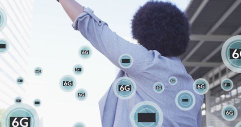 Digital composite: celebrating future of 6g technology