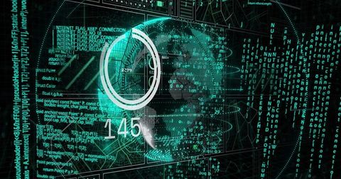 Digital Interface Globe with Data Streams in Futuristic Style - Download Free Stock Images Pikwizard.com