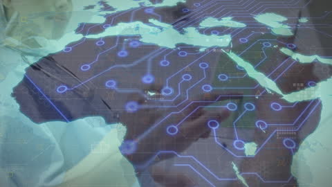 Global Networking and Data Connectivity Concept Animation