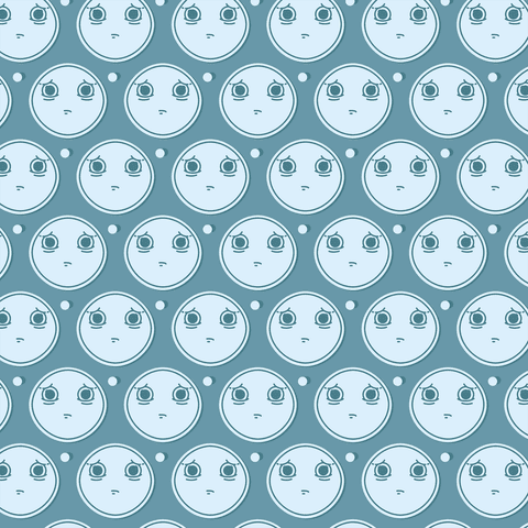 seamless pattern of sad emoji faces on transparent background - Download Free Stock Videos Pikwizard.com