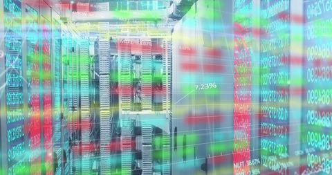 Stock Market Data Analysis in a Computer Server Room - Download Free Stock Images Pikwizard.com