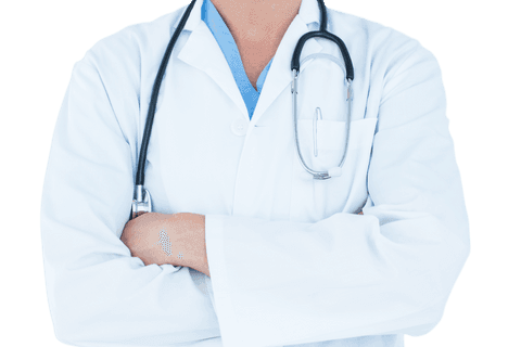 Professional Transparent Doctor Standing Confidently with Arms Crossed - Download Free Stock Videos Pikwizard.com