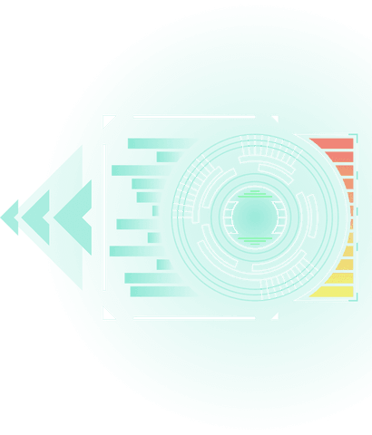 futuristic transparent tech interface with circle and gradient bars - Download Free Stock Videos Pikwizard.com