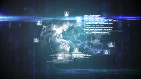 Digital Network Connections with Global Data Processing Elements