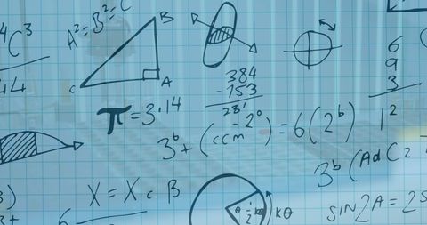 digital collage of mathematical equations in laboratory background - Download Free Stock Images Pikwizard.com