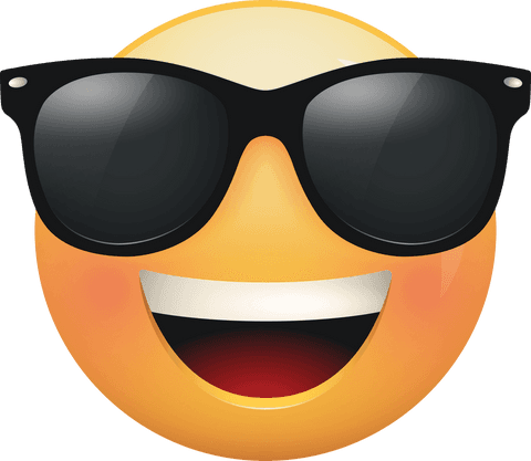 smiling sunglasses emoji transparent background summer vibes - Download Free Stock Videos Pikwizard.com