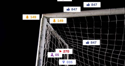 Rising Social Media Engagement on a Soccer Goal Net