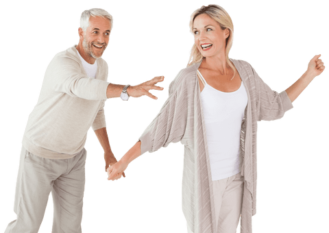 transparent playful mature couple having fun together - Download Free Stock Videos Pikwizard.com