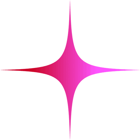 Vibrant Four-Pointed Star Icon with Red-Pink Gradient on Transparent Background - Download Free Stock Videos Pikwizard.com
