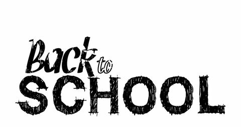 Back to School Text Design with Handwritten Font