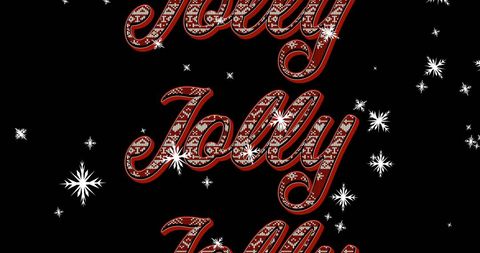 Jolly Text with Snowflakes for Festive Celebrations