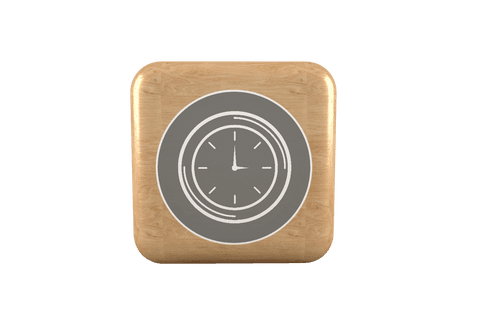 vector clock icon on light brown transparent wooden cube design - Download Free Stock Videos Pikwizard.com