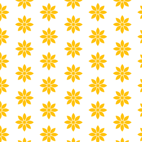 Yellow Floral Pattern on Transparent Background for Versatile Designs - Download Free Stock Videos Pikwizard.com