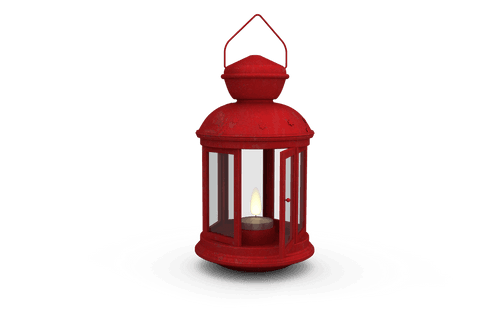 red vintage lantern with glowing candle on transparent background - Download Free Stock Videos Pikwizard.com