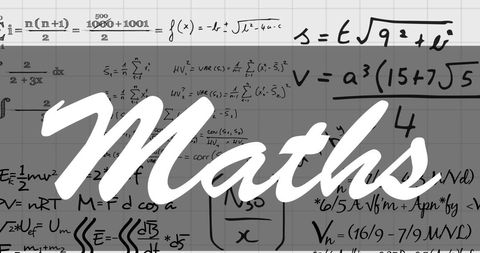 Mathematics concept with mathematical equations