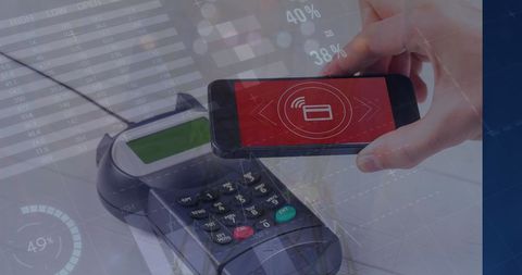 Mobile Payment and Global Business Data Concept - Download Free Stock Images Pikwizard.com