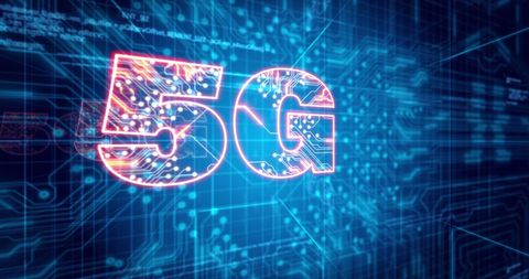Glowing 5G Technology over Digital Circuit Board Design - Download Free Stock Images Pikwizard.com
