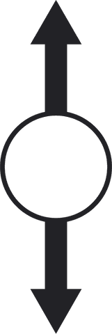 Transparent Black Arrows with Circular Intersection Vector Symbol - Download Free Stock Videos Pikwizard.com