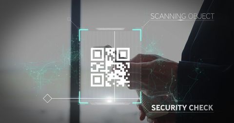 Digital QR Code Scanning with Futuristic Technology Interface - Download Free Stock Images Pikwizard.com