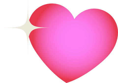 glowing gradient heart with sparkle on transparent background - Download Free Stock Videos Pikwizard.com