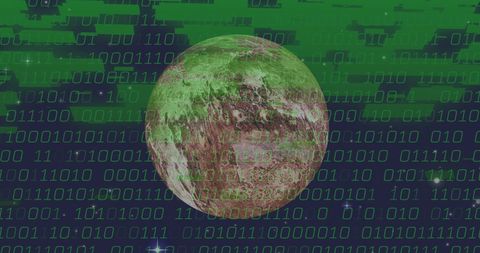 abstract digital globe with binary code overlay - Download Free Stock Images Pikwizard.com
