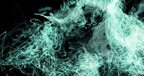 Abstract Green Light Trails on Dark Background - Download Free Stock Images Pikwizard.com