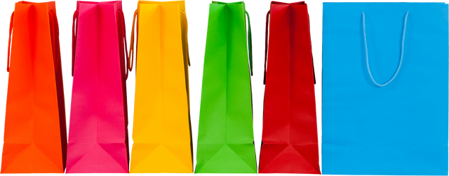 Colorful Gift Bags on Isolated Transparent Background - Download Free Stock Videos Pikwizard.com