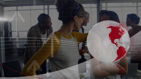 Global Business Strategy and Diverse Team Concept