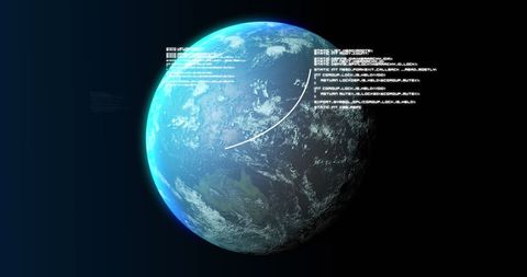 Digital Globe With Data Streams - Download Free Stock Images Pikwizard.com