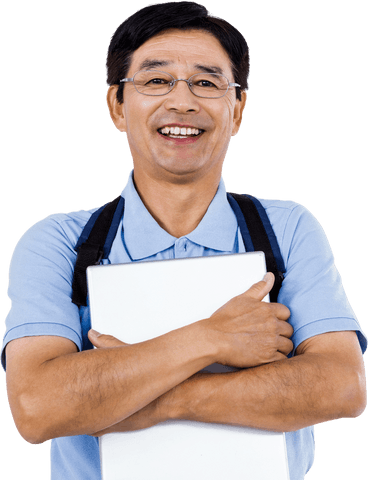 transparent happy man smiling hugging book - Download Free Stock Videos Pikwizard.com