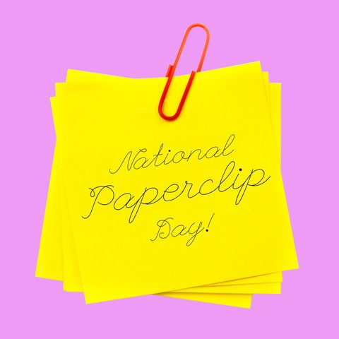Colorful Paperclip on Yellow Notes Celebrates National Day - Download Free Stock Templates Pikwizard.com