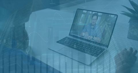 Virtual Collaboration Through Video Call in Modern Office - Download Free Stock Images Pikwizard.com