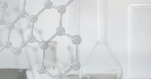 molecular structure overlay in modern laboratory setting - Download Free Stock Images Pikwizard.com