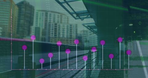 Financial Data Processing Against Urban Backdrop