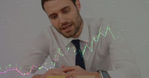 Business Professional Analyzing Stock Market Trends