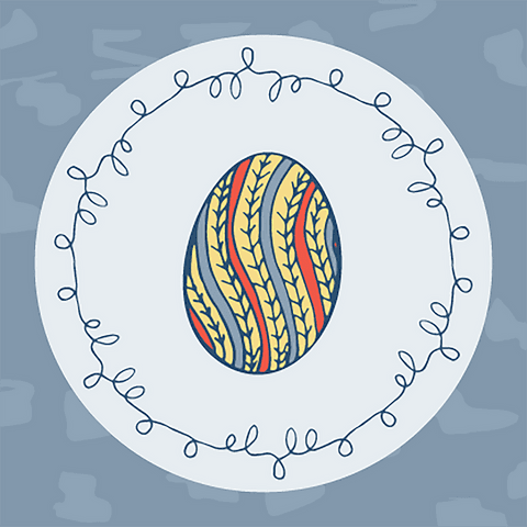 Colorful Easter Egg with Floral Pattern on Transparent Background for Festive Decor - Download Free Stock Videos Pikwizard.com