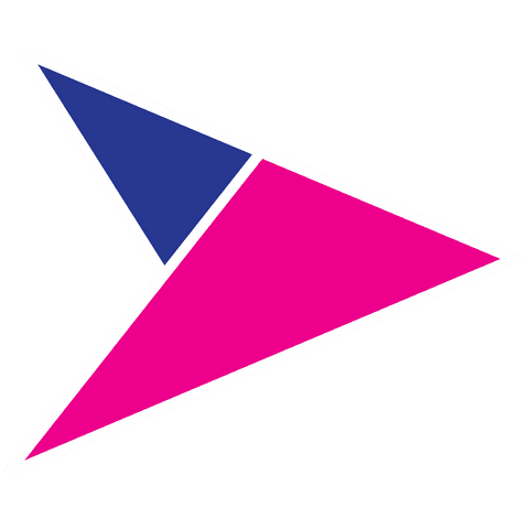 vibrant pink and blue arrow design on transparent background - Download Free Stock Videos Pikwizard.com