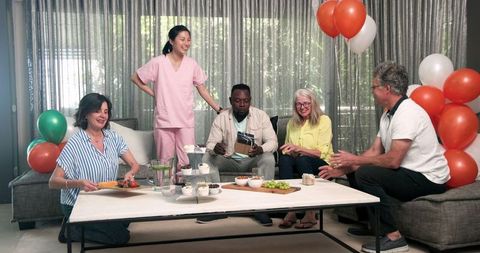 Diverse group celebrates recovery at rehabilitation center