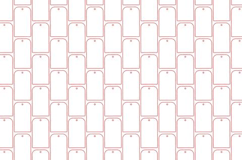 rows of red shapes on transparent background pattern design - Download Free Stock Videos Pikwizard.com