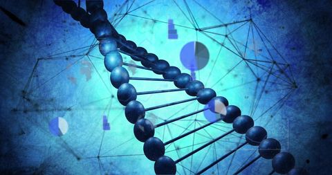 Digital DNA Strand in Global Data Processing Concept - Download Free Stock Images Pikwizard.com
