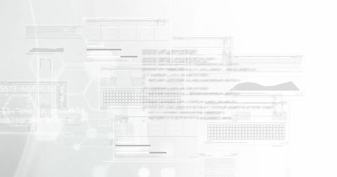 Abstract Digital Data and Molecules in Motion - Download Free Stock Images Pikwizard.com