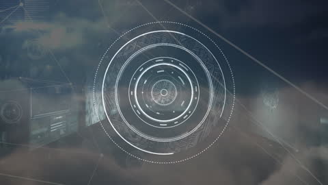 High-Tech Scanner Interface Analyzing Data Networks