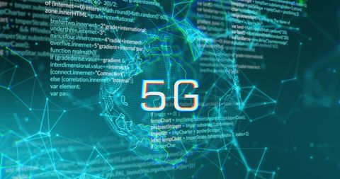 5g network and global data connections digital concept
