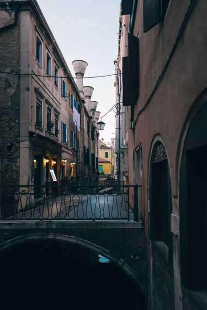 Quiet Narrow Alleyway in Historical European City - Download Free Stock Images Pikwizard.com