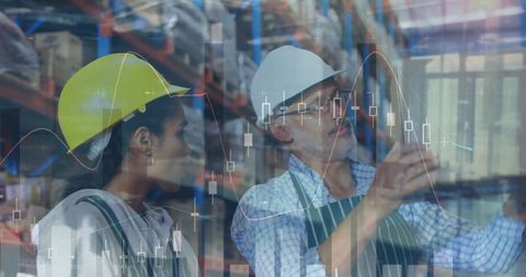 Digital Data Processing in Warehouse Logistics - Download Free Stock Images Pikwizard.com