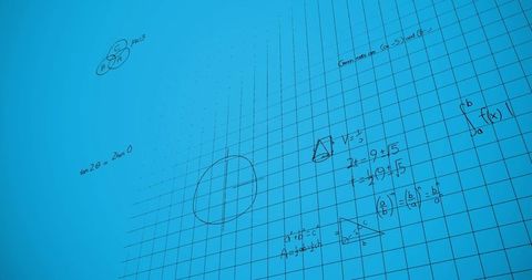 Mathematical Equations on Blue Grid Background - Download Free Stock Images Pikwizard.com