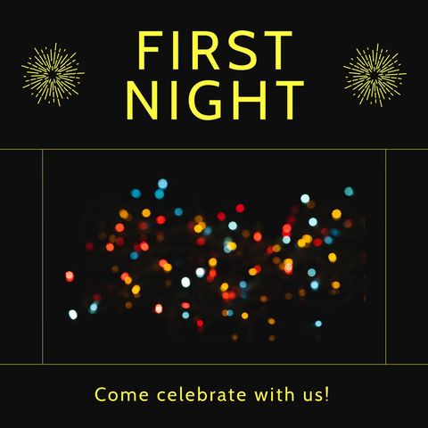 festive celebration invitation with colorful bokeh lights - Download Free Stock Templates Pikwizard.com