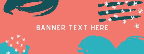 Creative Banner with Brush Strokes and Star Patterns - Download Free Stock Templates Pikwizard.com