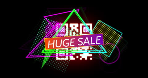 Colorful Geometric Huge Sale Animated Banner