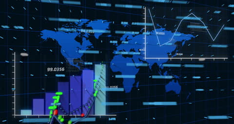 Digital Financial Data Visualization with Global Map